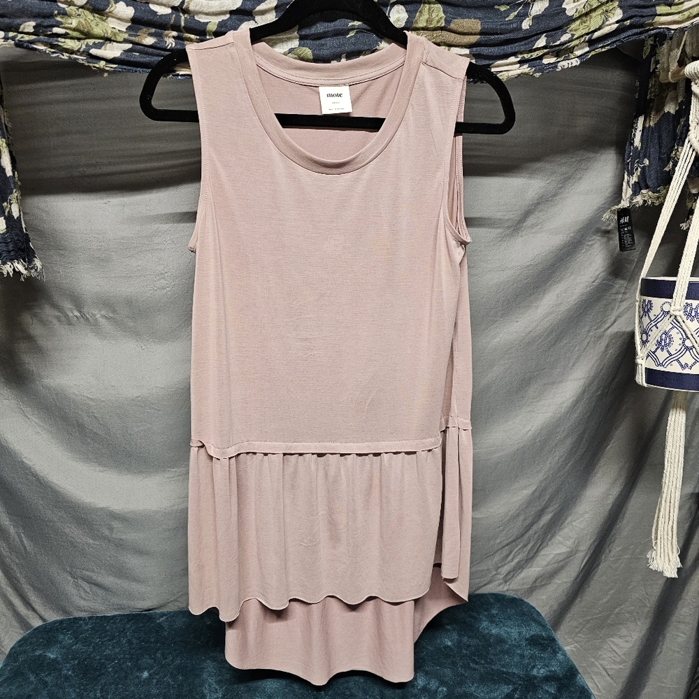 3/$25 Mote Light Mauve High-Low Tunic sz Small